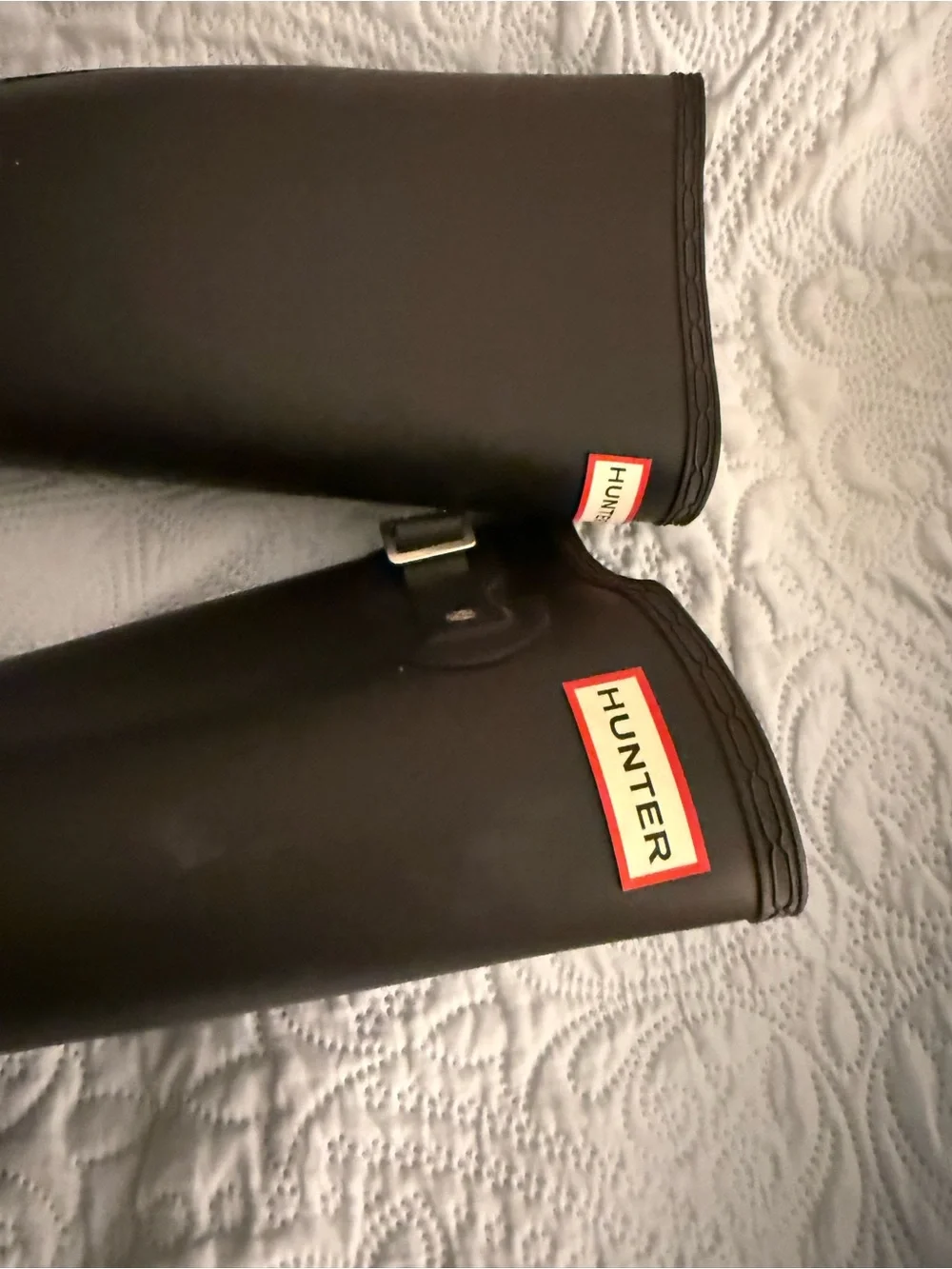 Hunter black tall boots NWOT